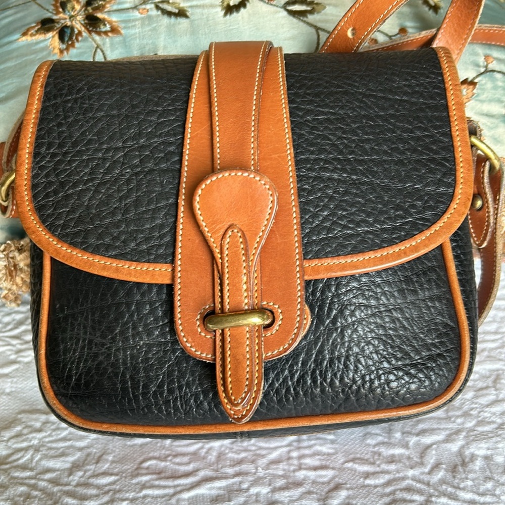 Dooney & Bourke Black/Tan Shoulder Bag